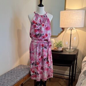 Adrianna Papell Pink Floral Kids Dress